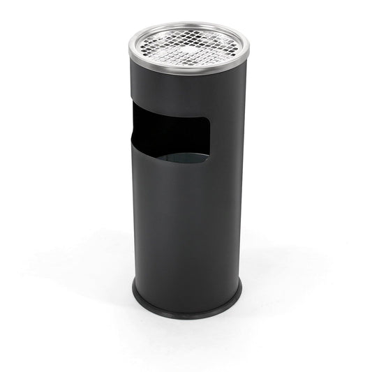 Beamnova 3 Gallon Black Stainless Steel Round Small Bathroom Trash Can - Beamnovaus.com