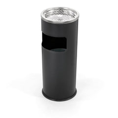 Beamnova 3 Gallon Black Stainless Steel Round Small Bathroom Trash Can - Beamnovaus.com