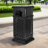 Load image into Gallery viewer, Beamnova 38 Gallon Heavy Duty Outdoor Trash Can with Locking Lid for Street Sidewalk - Beamnovaus.com