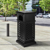 Load image into Gallery viewer, Beamnova 38 Gallon Heavy Duty Outdoor Trash Can with Locking Lid for Street Sidewalk - Beamnovaus.com