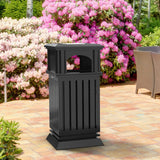 Load image into Gallery viewer, weatherproof-ashtray-trash-can-combo